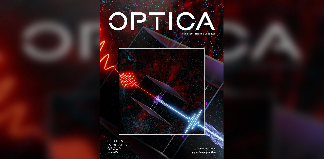 Picture of the News article CEP-stable single-cycle pulses on the months cover of Optica